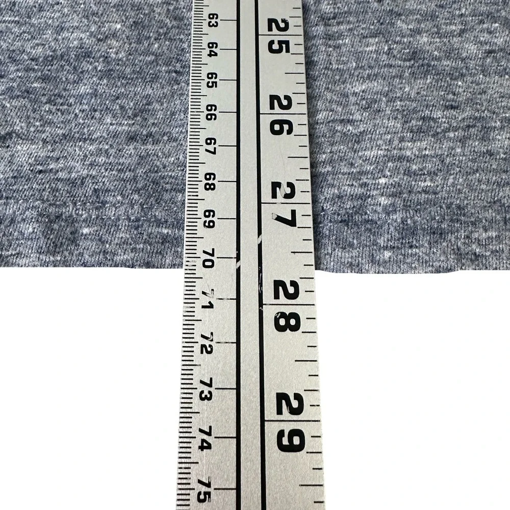 Marine Layer Re-Spun Mens XL‎ Blue Heather Short Sleeve Striped Pocket T-Shirt